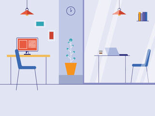 Office vector illustration