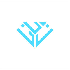 LUJ letter logo creative design. LUJ unique design © MdAminul
