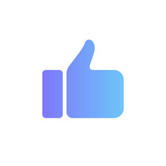 Hand Thumb Up vector icon with gradient