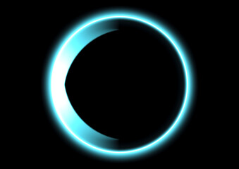 抽象的な光の輪のイラスト