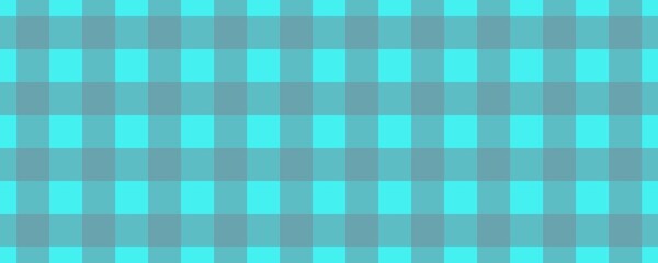 Banner, plaid pattern. Cyan on Light Slate Grey color. Tablecloth pattern. Texture. Seamless classic pattern background.