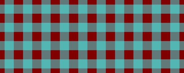 Banner, plaid pattern. Maroon on Cyan color. Tablecloth pattern. Texture. Seamless classic pattern background.