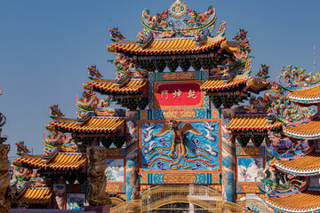 Obraz premium Chinese temple and art
