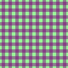 Plaid pattern. Pale Green on Purple color. Tablecloth pattern. Texture. Seamless classic pattern background.