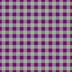 Plaid pattern. Purple on Pale Green color. Tablecloth pattern. Texture. Seamless classic pattern background.