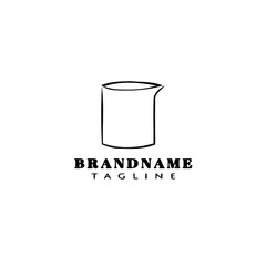 glasses logo cartoon template cute icon isolated vector illustration