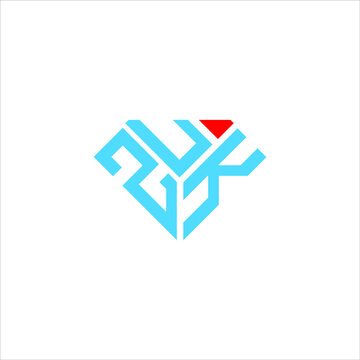 ZUK letter logo creative design. ZUK unique design