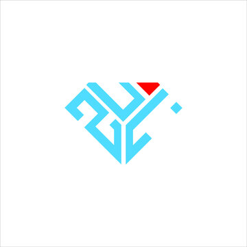 ZUL letter logo creative design. ZUL unique design