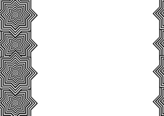 Black and white 8 point star shape background for paper decoration	