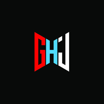 GHJ letter logo creative design. GHJ unique design