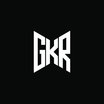 GKR letter logo creative design. GKR unique design
