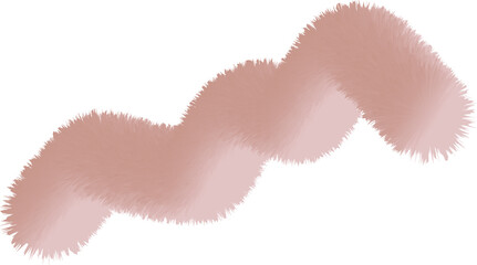 vector isolated 3D fur simple shape 3D spiral vector isolated  with gradient