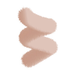 vector isolated 3D fur simple shape 3D spiral vector isolated  with gradient