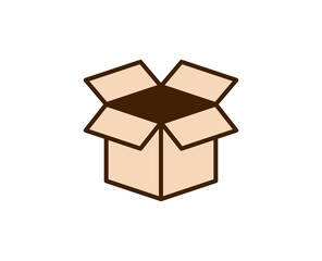 Box line icon. Vector symbol in trendy flat style on white background. Commerce sing for design.