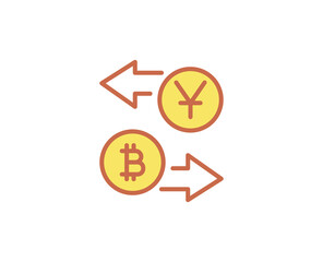 Currency line icon. 