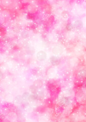 ピンクの星が光るキラキラ背景画像