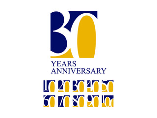 Anniversary celebration Logo Colletions Template  - obrazy, fototapety, plakaty