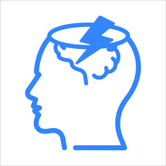 Human Brain Crack or Storming icon