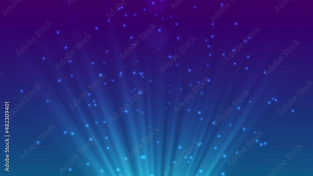 Poster flying and floating digital dots background