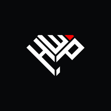 HWP letter logo creative design. HWP unique design