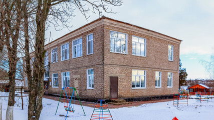 Rural kindergarten two-story Ukraine