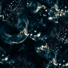 Strange mysterious background with a metallic sheen 