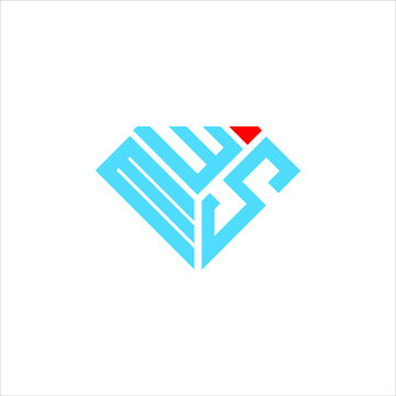 MWS letter logo creative design. MWS unique design