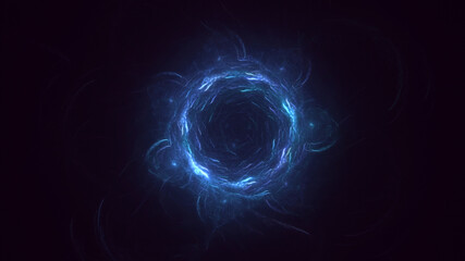 Obraz premium 3D rendering abstract circle light background