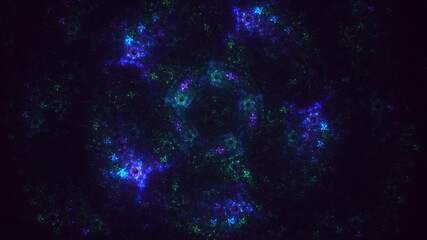 Fototapeta premium 3D rendering abstract technology fractal background