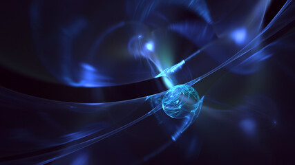 3D rendering abstract technology fractal background