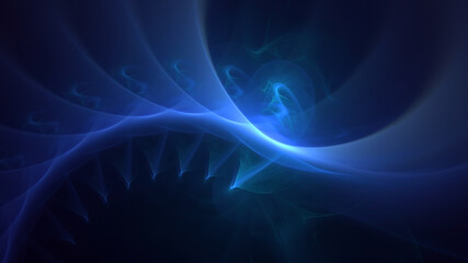 3D rendering abstract technology fractal background