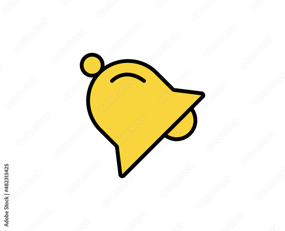 Poster bell line icon. high quality outline symbol for web design or mobile app. thin line sign for design 