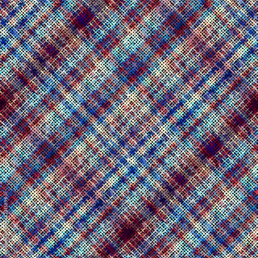 Poster Imitation of a texture of rough canvas. Seamless pattern.