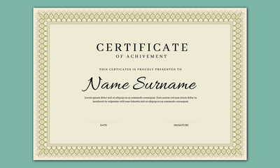 Certificate frame Border Design vector file