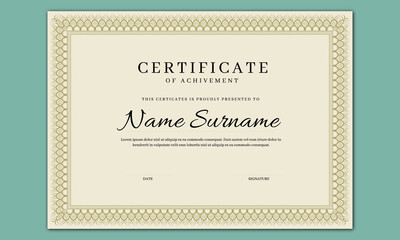 Certificate frame Border Design vector file