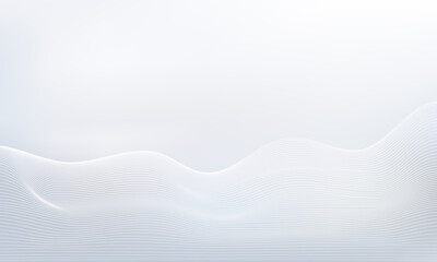 Abstract clean white dynamic wavy background