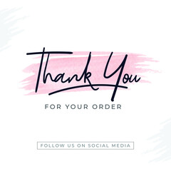 Thank you banner Template 
