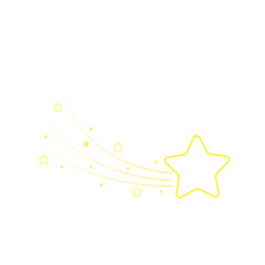 star, starry night, falling star, fireworks, twinkle, glow, glitter star, star over christmas, star decoration vector illustration