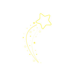 star, starry night, falling star, fireworks, twinkle, glow, glitter star, star over christmas, star decoration vector illustration