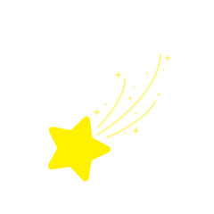 star, starry night, falling star, fireworks, twinkle, glow, glitter star, star over christmas, star decoration vector illustration