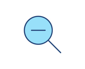 Search flat icon. Thin line signs for design logo, visit card, etc. Single high-quality outline symbol for web design or mobile app. Marketing outline pictogram.