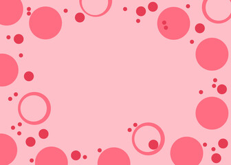 illustration for valentine's day card in pink colors. for the design of congratulations, invitations, banners, flyers, website.