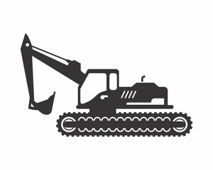 Escavator icon for logo contractor company