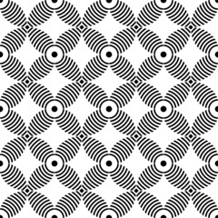 Abstract seamless decorative geometric pattern.
