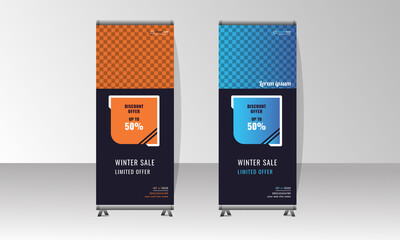 Creative Corporate x stand, Roll up banner