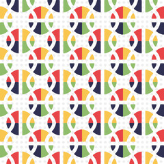 Seamless pattern with colorful circles
