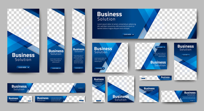 
Abstract banner design web template Set, Horizontal header web banner. Modern Gradient Blue cover header background for website design, Social Media Cover ads banner, flyer, invitation card