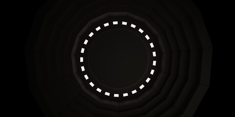 Abstract pattern of circles with the effect of displacement.
