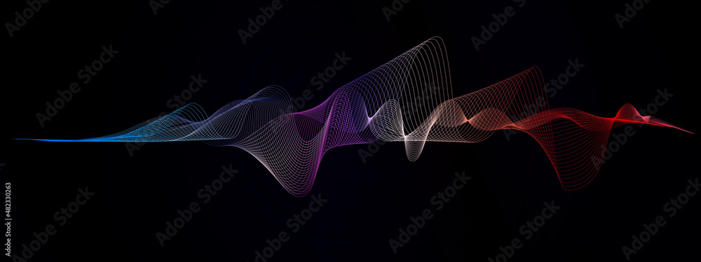 Aufkleber abstract background,abstract wave technology background ,background with rays