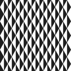 Geometric vector pattern with triangles and arrows. Geometric modern black and white ornament. Seamless abstract background